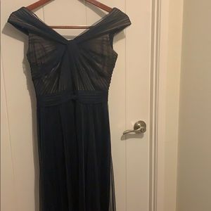 Tadashi Midnight Navy Blue Full Length Gown